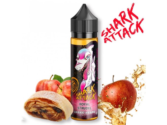 65624 shark attack shake n vape 10ml royal strudel