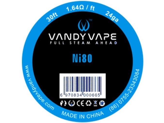 Vandy Vape Ni80 odporový drát 24GA 9m