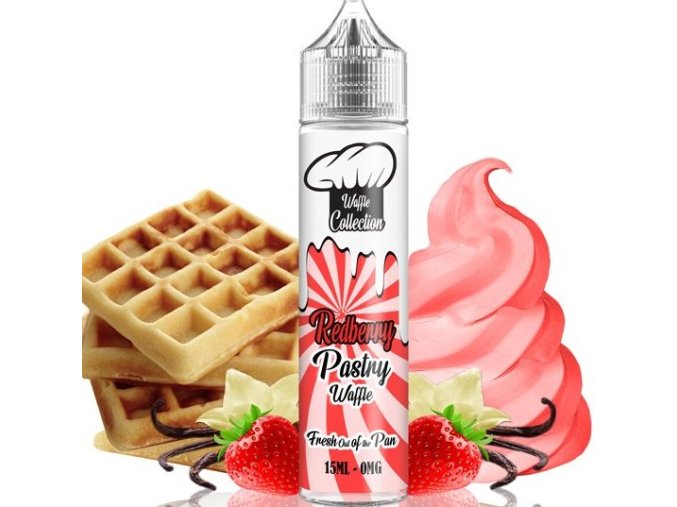 Příchuť Waffle Collection Shake and Vape 15ml Redberry Pastry