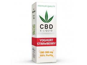 CBD Vape Liquid - 10ml - 300mg - 3% - Jahodový jogurt