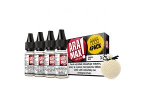 E-liquid Aramax 4x10ml / 18mg: Vanilka (Vanilla Max)