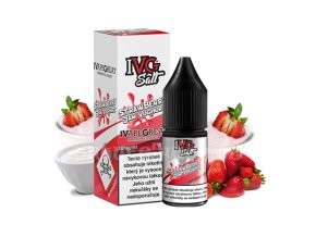 E-liquid IVG Salt 10ml / 10mg: Strawberry Jam Yoghurt (Jogurt s jahodovým džemem)