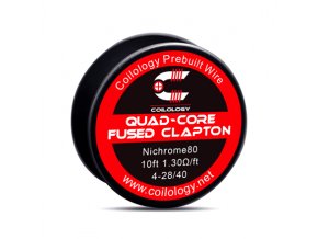 Odporový drát Coilology - Quad-core Fused Clapton Ni80 (3m)