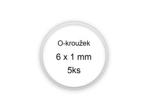 Sada O-kroužků / těsnění 6x1 mm (5ks)