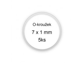 Sada O-kroužků / těsnění 7x1 mm (5ks)