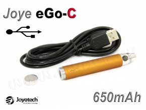Baterie Joyetech eGo-C / USB passthrough (650mAh) (Copper)