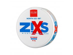 NIXS Z!XS - nikotinové sáčky - North ICE -66 - 16mg /g, produktový obrázek.