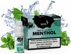 Liquid WAY to Vape 4Pack Menthol 4x10ml-3mg