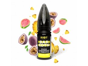 Riot BAR EDTN - Salt e-liquid - Guava Passionfruit Pineapple - 10ml - 10mg, produktový obrázek.