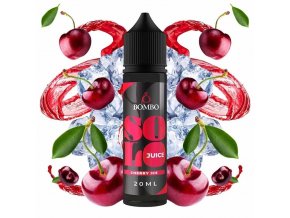 Bombo - Solo Juice - S&V - Cherry ICE (Ledová třešeň) - 20ml, produktový obrázek.