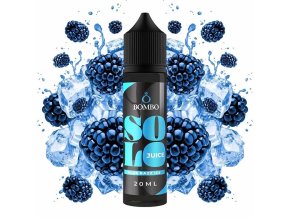 Bombo - Solo Juice - S&V - Blue Razz ICE (Ledové maliny) - 20ml, produktový obrázek.