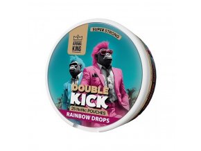 Aroma King Double Kick - NoNic sáčky - Rainbow Drops - 10mg /g, produktový obrázek.