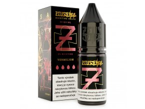 Zeus Juice Salt - E-liquid - Vermilion - 10ml - 20mg, produktový obrázek.