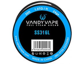 Vandy Vape SS316 odporový drát 24GA 9m