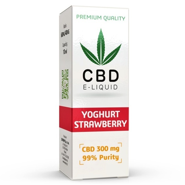 Expran Group CBD Vape Liquid Strawberry Yoghurt 10 ml 300 mg