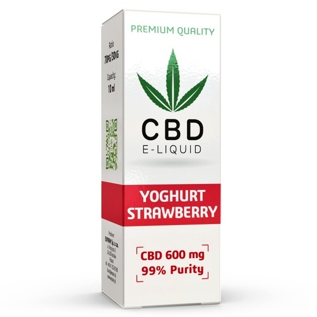 Expran Group CBD Vape Liquid Strawberry Yoghurt 10 ml 600 mg