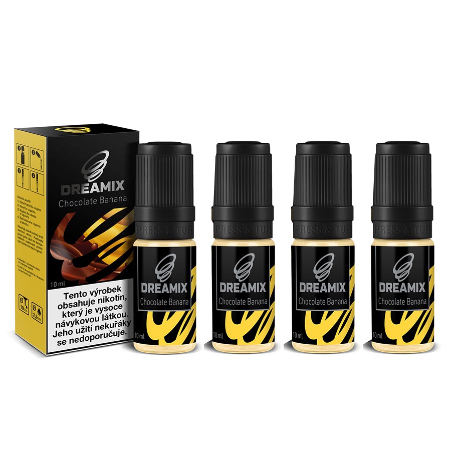 Dreamix Čokoládový Banán 4 x 10ml 0mg