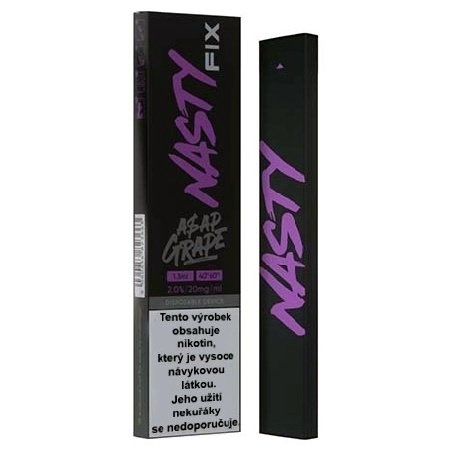 Nasty Juice Fix elektronická cigareta Asap Grape 20mg 280 mAh black 1 ks