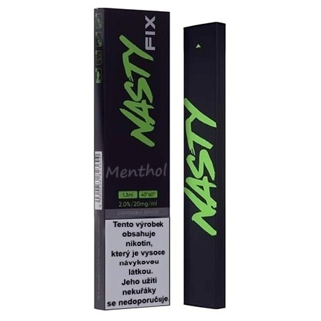 Nasty Juice Fix elektronická cigareta Menthol 20mg 280 mAh černá 1 ks