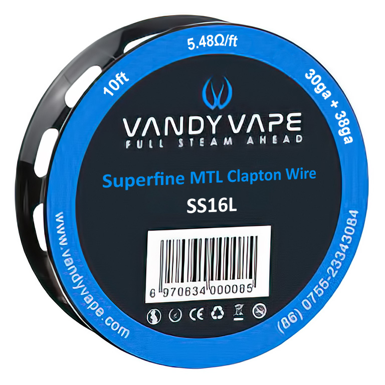 Vandy Vape Superfine MTL Clapt. SS316 3m