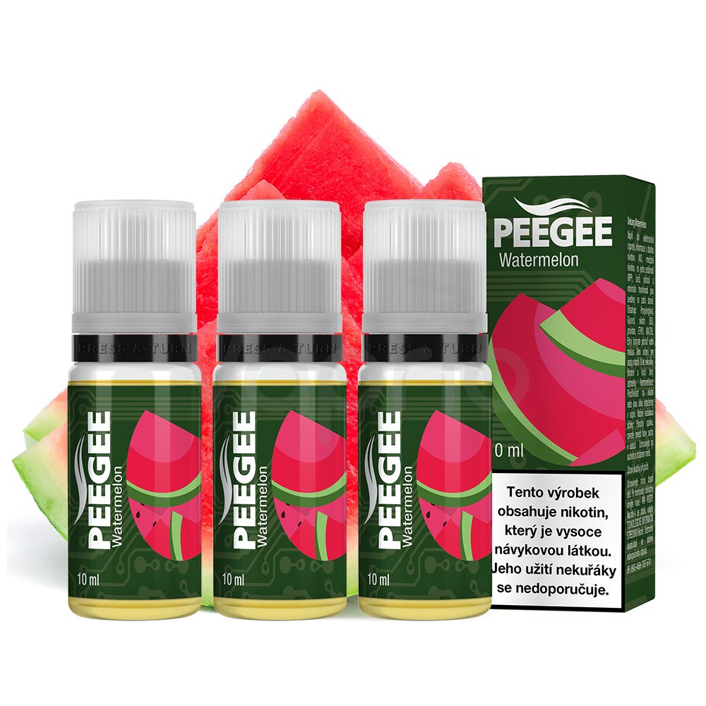 PEEGEE Vodní meloun 3 x 10 ml 6 mg