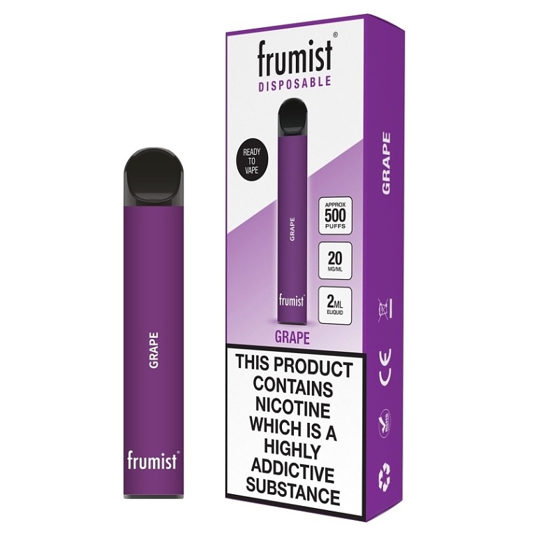 Frumist elektronická cigareta Grape 400 mAh 2ml 20mg 1 ks