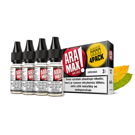 E-liquid Aramax 4x10ml / 12mg: Green Tobacco (Tabák)