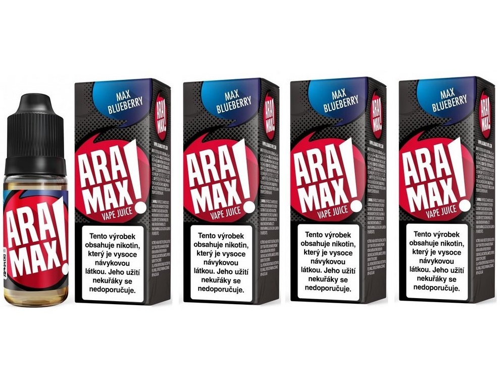 Aramax 4Pack Max Blueberry 4 x 10 ml 18 mg