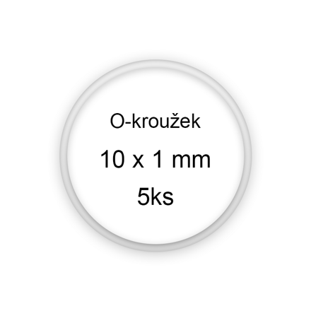 Sada O-kroužků / těsnění 10x1 mm (5ks)