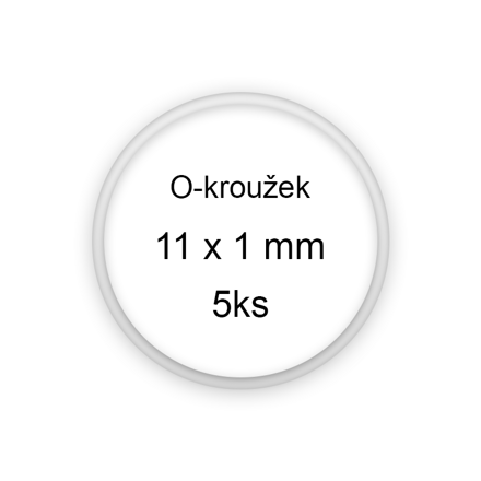 Sada O-kroužků / těsnění 11x1 mm (5ks)