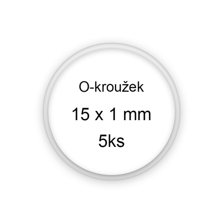 Sada O-kroužků / těsnění 15x1 mm (5ks)