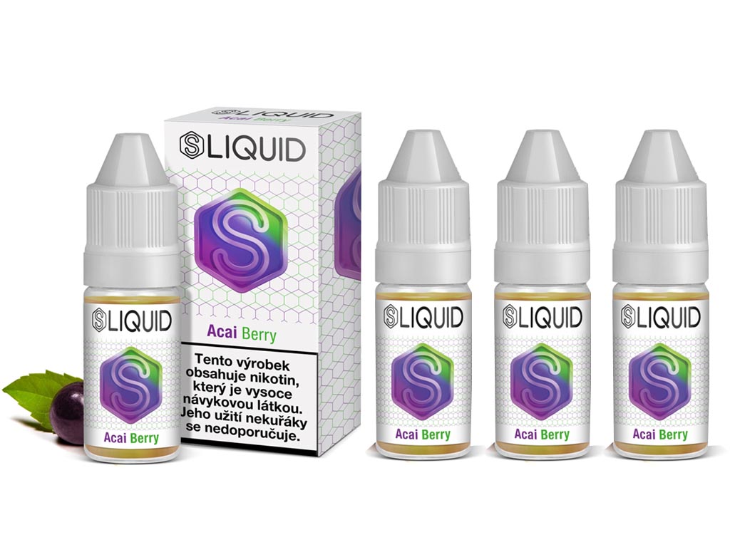 SLIQUID - Acai a Brusinka (Acai Berry) - 20mg 4x10ml