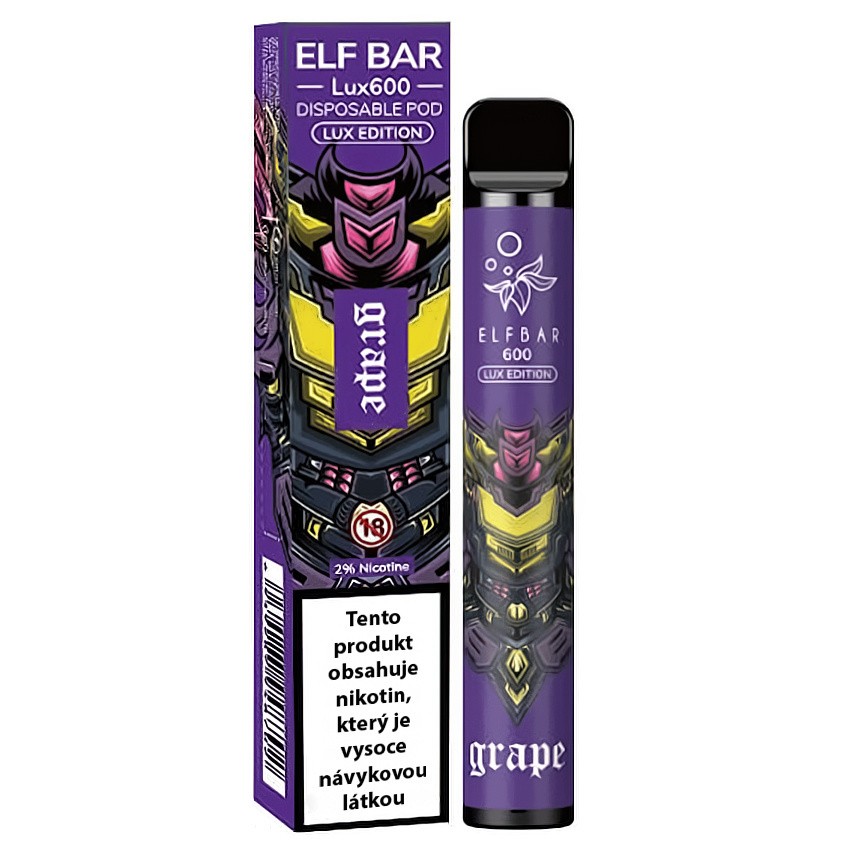 Elf Bar 600 Lux Edition - 20mg - Grape (Hroznové víno)