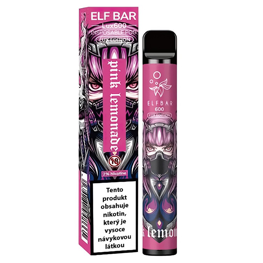 Elf Bar 600 Lux Edition - 20mg - Pink Lemonade (Růžová limonáda)