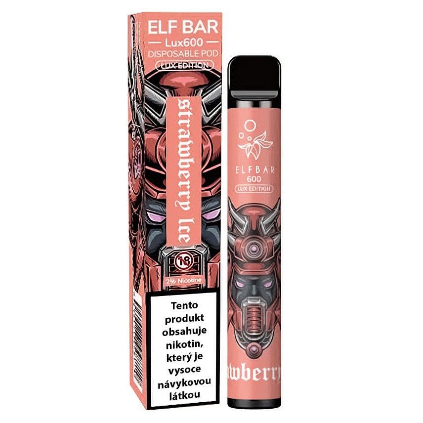 Elf Bar 600 Lux Edition - 20mg - Strawberry ICE (Ledová jahoda)