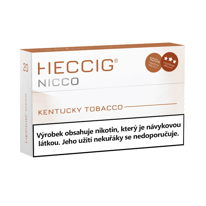 [HECCIG] Nicco náplň do přístroje Heat Not Burn s nikotinem – „KENTUCKY“ Krabička