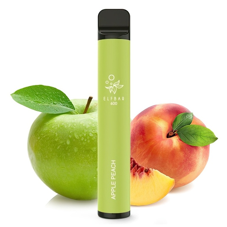 Apple Peach (Jablko s broskví) - Elf BAR - ZERO - jednorázová e-cigareta