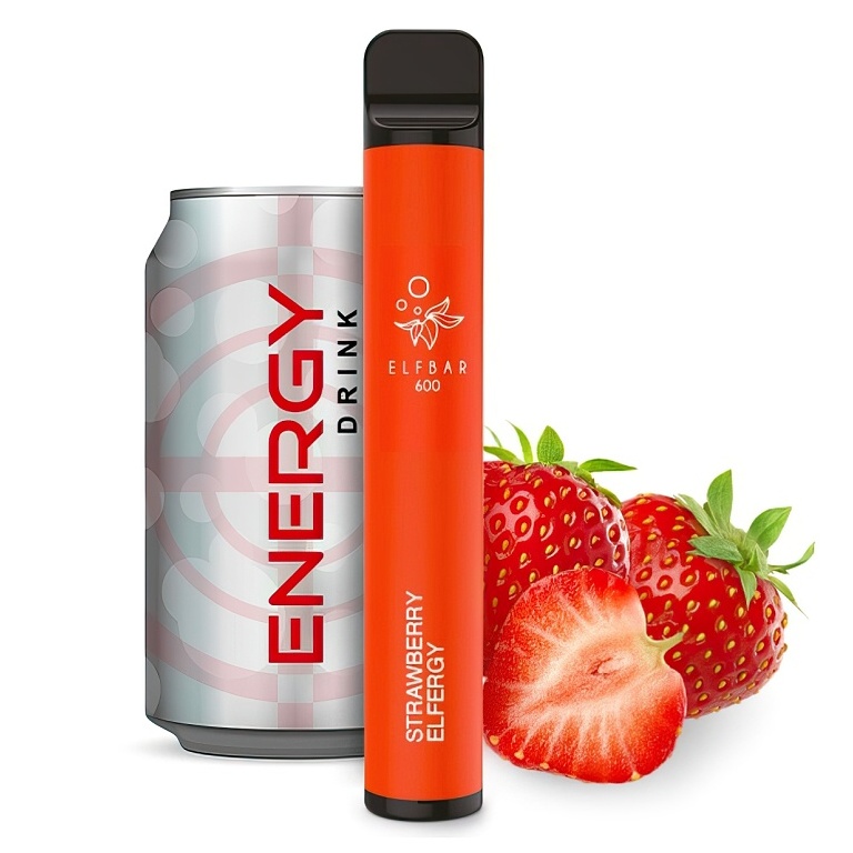 Elf Bar 600 Zero Strawberry Energy 0 mg 600 potáhnutí 1 ks