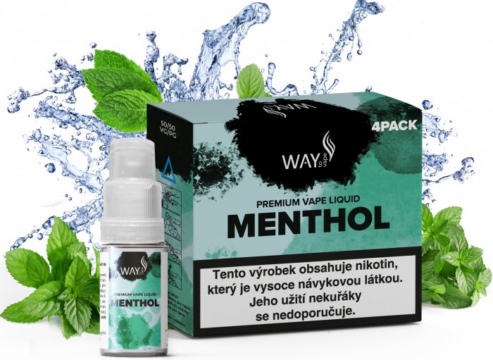 WAY to Vape 4Pack Menthol 4 x 10 ml 12 mg