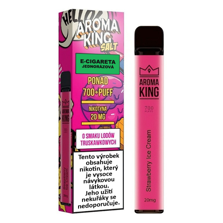 Aroma King AK700 mAh Classic Strawberry Ice Cream 1 ks