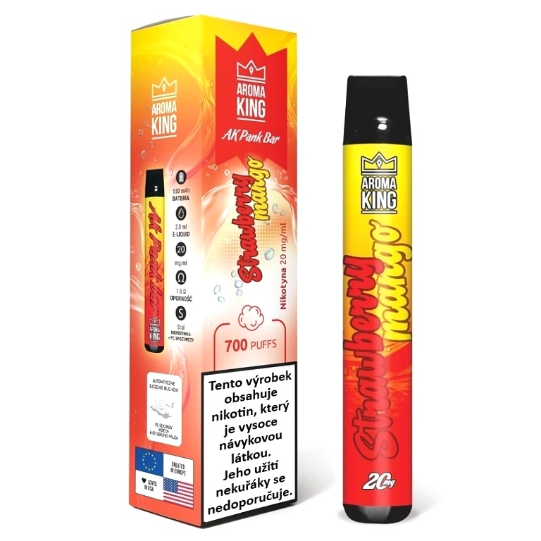 Aroma King AK Pank Bar Strawberry Mango 20 mg 700 potáhnutí 1 ks