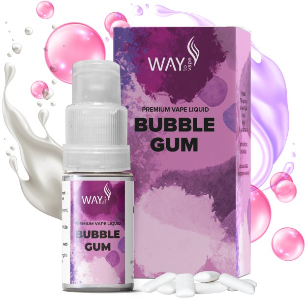 WAY to Vape Bubble Gum 10 ml 0 mg