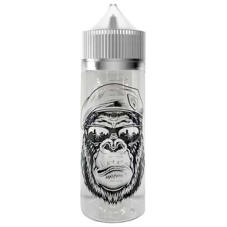 Chubby Gorilla - 120ml lahvička s popisem a ryskou No.2 - Čirá