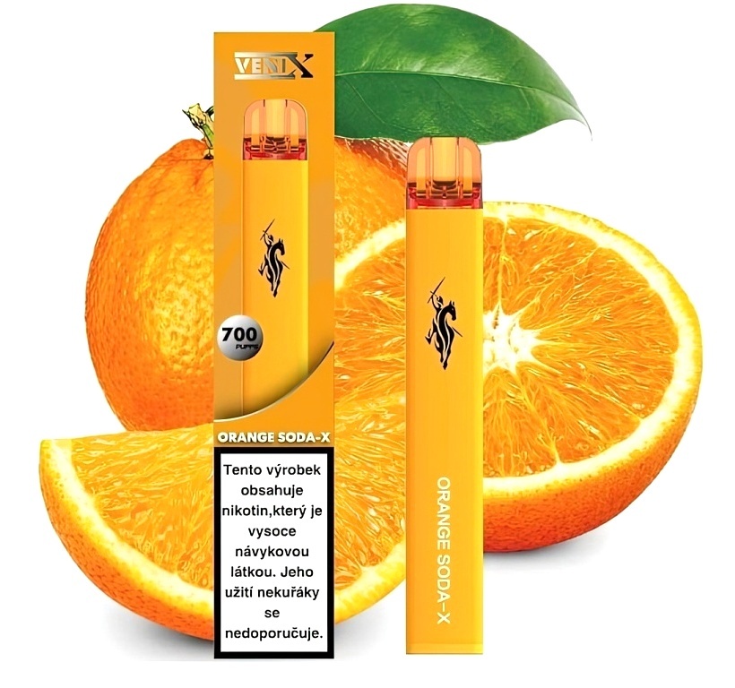 VENIX Jednorázová 400 mAh ORANGE SODA-X 1 ks