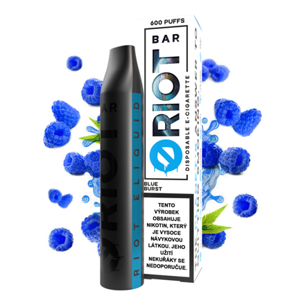 Riot Bar Blue Burst 20 mg 600 potahnutí 1 ks