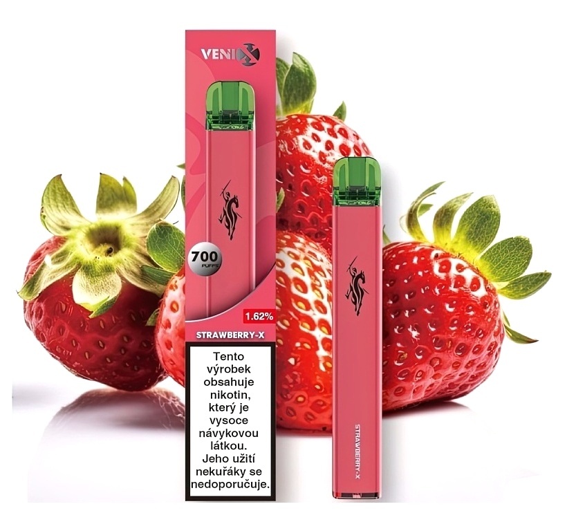 VENIX Jednorázová 400 mAh Strawberry-X 1 ks