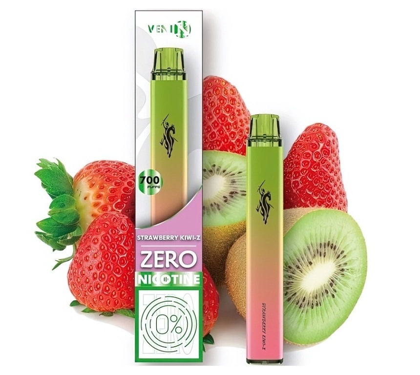 VENIX Jednorázová elektronická cigareta bez nikotinu 400 mAh Strawberry Kiwi 1 ks