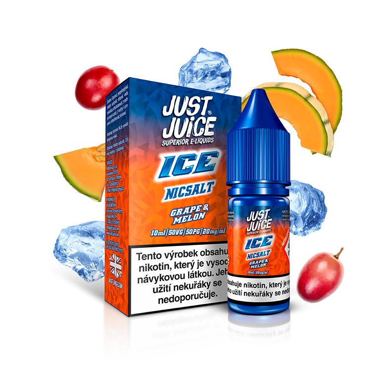 Just Juice Salt - E-liquid - ICE Grape & Melon (Ledové hroznové víno s cukrovým melounem) - 11mg