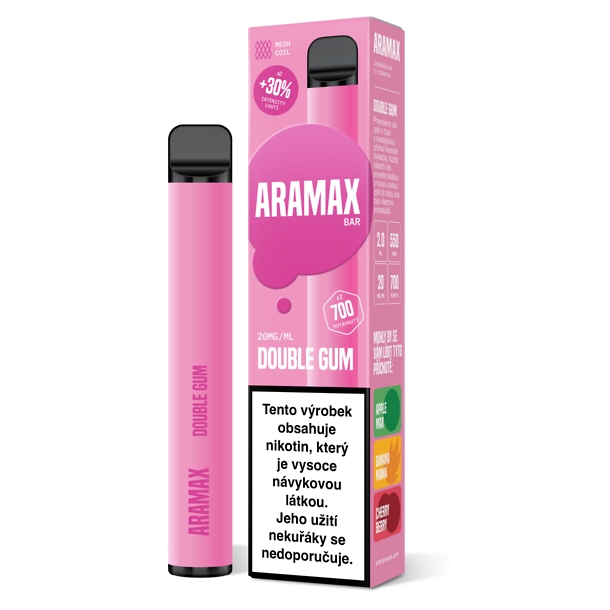 Aramax Bar 700 Double Gum 20 mg 700 potáhnutí 1 ks