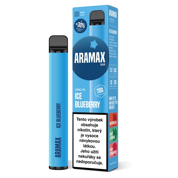 Aramax Bar 700 Ice Blueberry20 mg 700 potáhnutí 1 ks